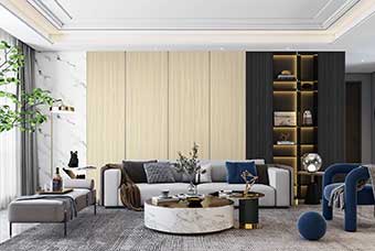 赣州轻奢风格-客厅