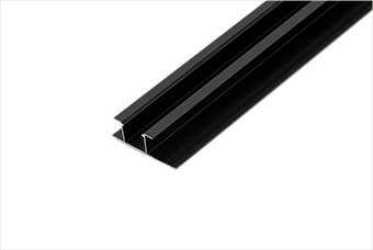 赣州航空纤维墙咔铝合金带灯中条（哑黑氧化）